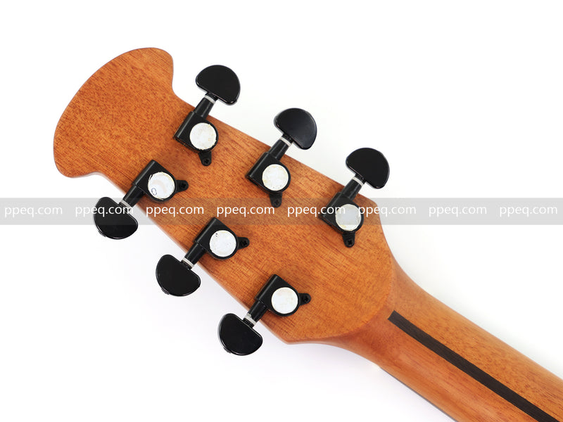 41-inch Roundback Acoustic Guitar with Black Gloss Finish (YMZ-274)