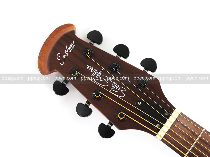 41-inch Roundback Acoustic Guitar with Black Gloss Finish (YMZ-274)