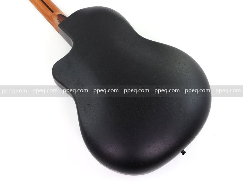 41-inch Roundback Acoustic Guitar with Black Gloss Finish (YMZ-274)