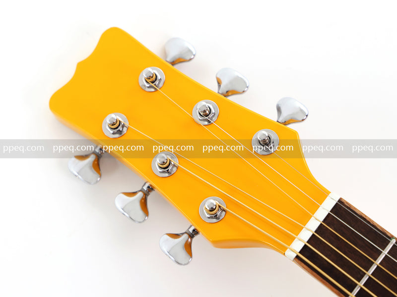 41-inch Solid Spruce Top Acoustic Guitar with Bumblebee Black & Yellow Theme (TY-004)