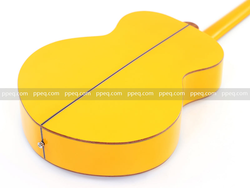 41-inch Solid Spruce Top Acoustic Guitar with Bumblebee Black & Yellow Theme (TY-004)