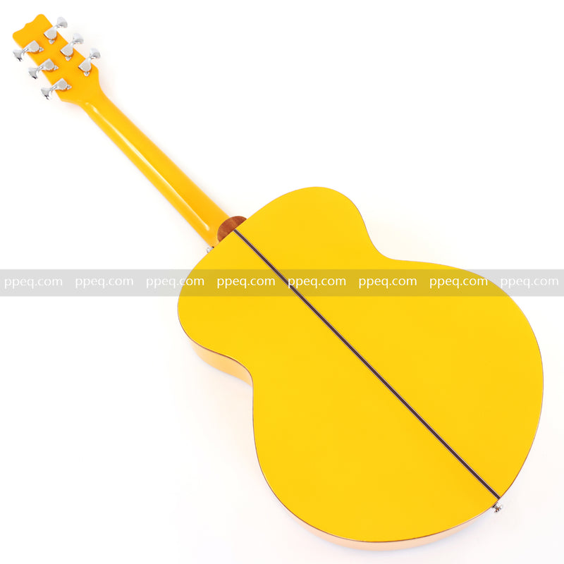 41-inch Solid Spruce Top Acoustic Guitar with Bumblebee Black & Yellow Theme (TY-004)