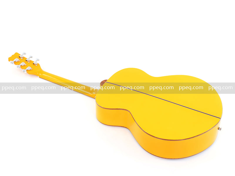 41-inch Solid Spruce Top Acoustic Guitar with Bumblebee Black & Yellow Theme (TY-004)