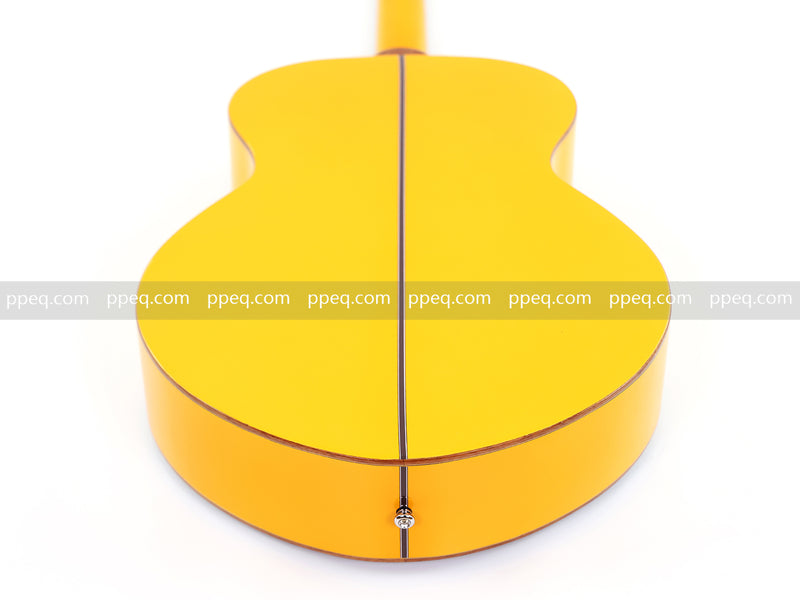 41-inch Solid Spruce Top Acoustic Guitar with Bumblebee Black & Yellow Theme (TY-004)