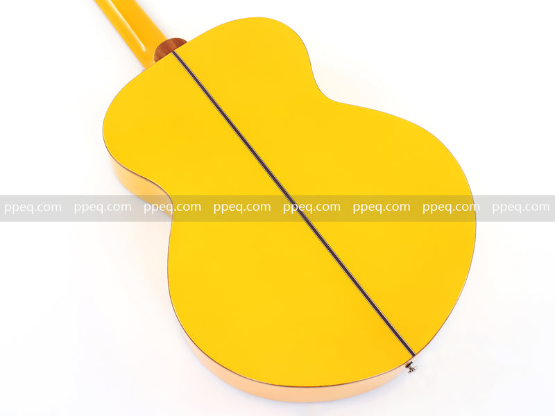 41-inch Solid Spruce Top Acoustic Guitar with Bumblebee Black & Yellow Theme (TY-004)