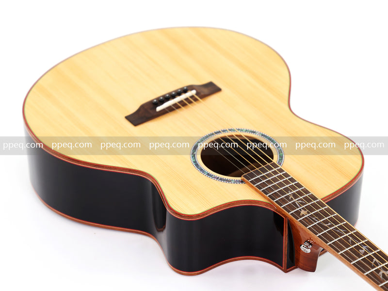 41-inch Solid Spruce Top Acoustic Guitar with Gloss Finish (TY-003)