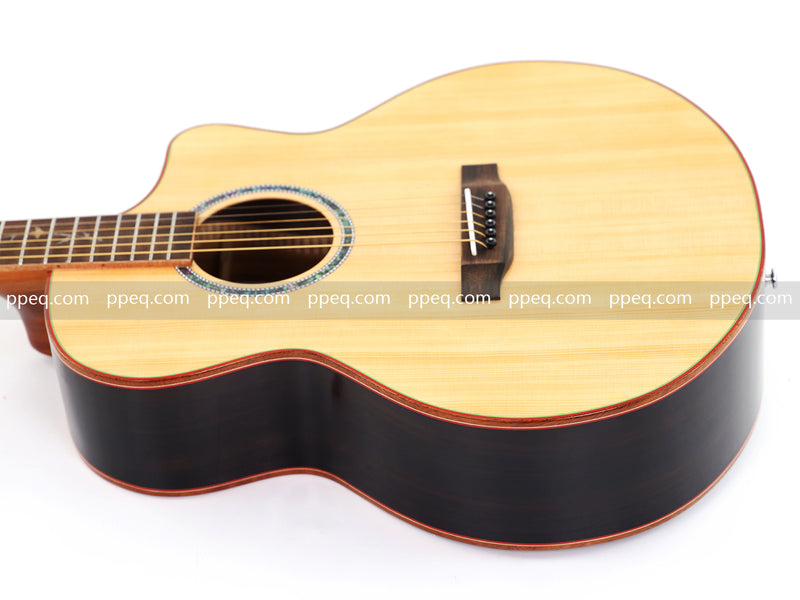 41-inch Solid Spruce Top Acoustic Guitar with Gloss Finish (TY-003)