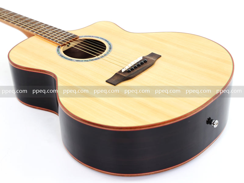 41-inch Solid Spruce Top Acoustic Guitar with Gloss Finish (TY-003)