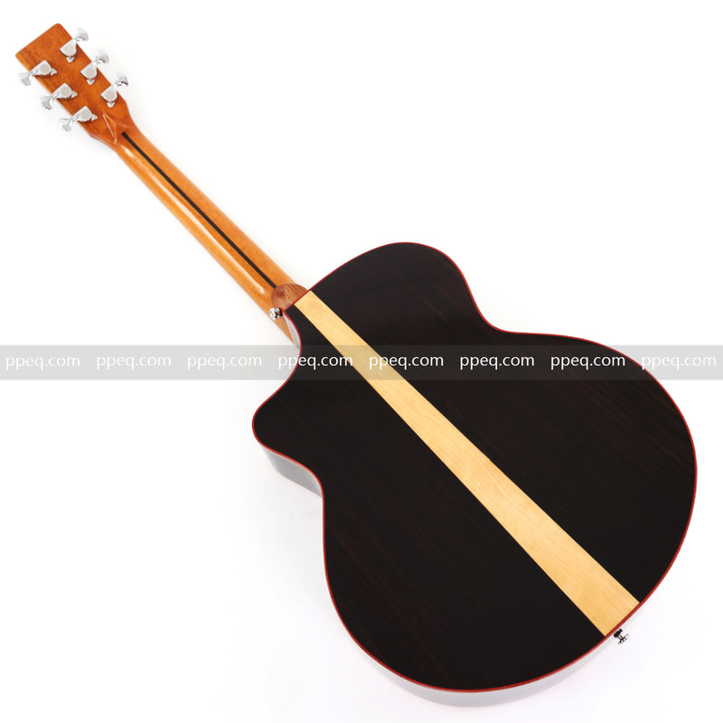 41-inch Solid Spruce Top Acoustic Guitar with Gloss Finish (TY-003)