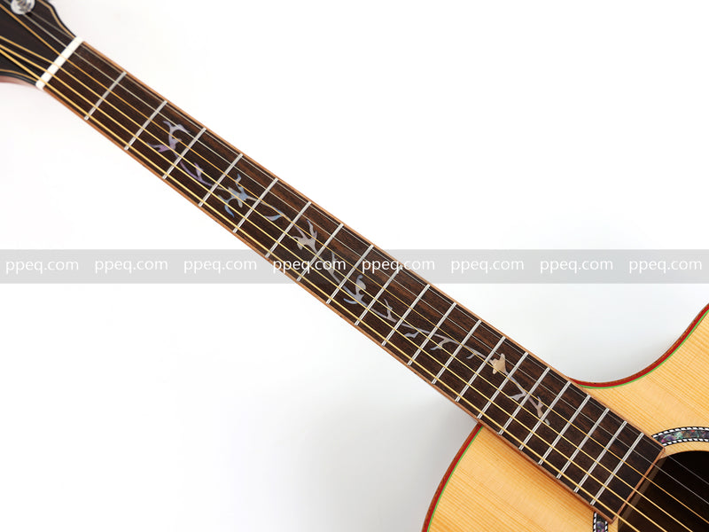 41-inch Solid Spruce Top Acoustic Guitar with Gloss Finish (TY-003)