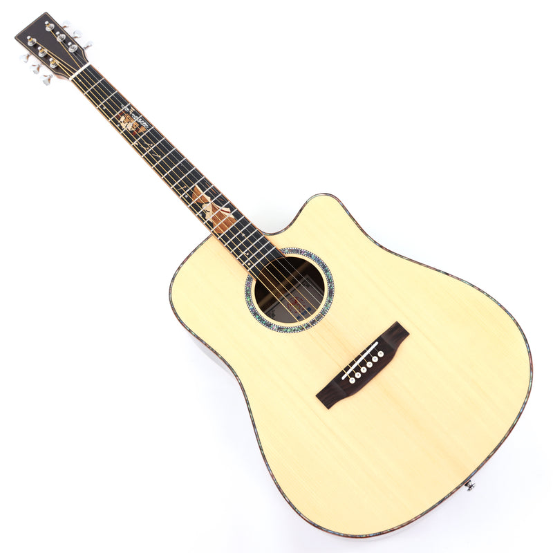41-inch Solid Spruce Top Acoustic Guitar with Gloss Finish (TY-006)