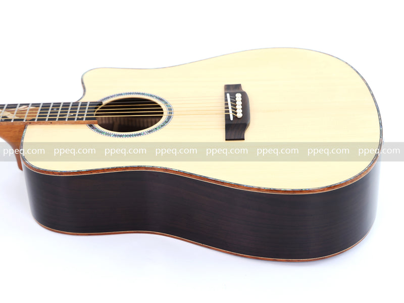 41-inch Solid Spruce Top Acoustic Guitar with Gloss Finish (TY-006)