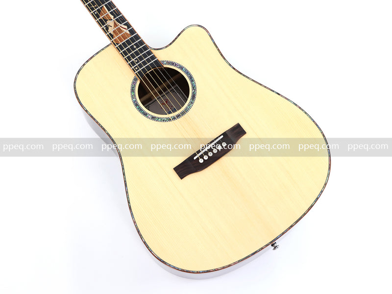 41-inch Solid Spruce Top Acoustic Guitar with Gloss Finish (TY-006)