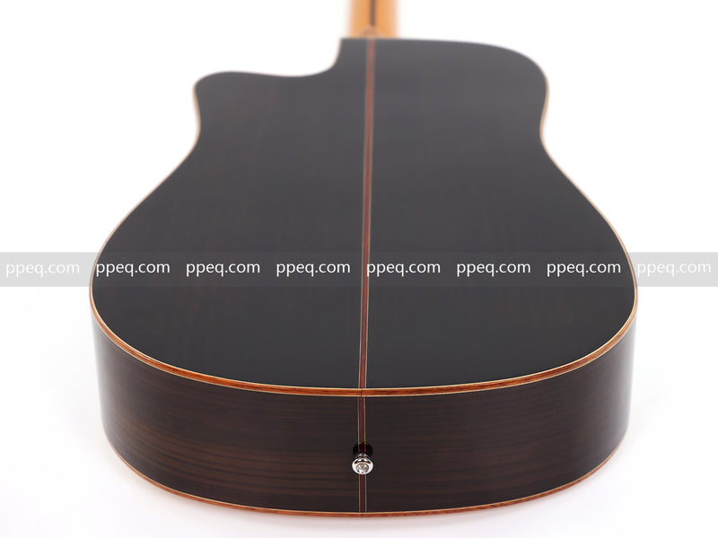 41-inch Solid Spruce Top Acoustic Guitar with Gloss Finish (TY-006)