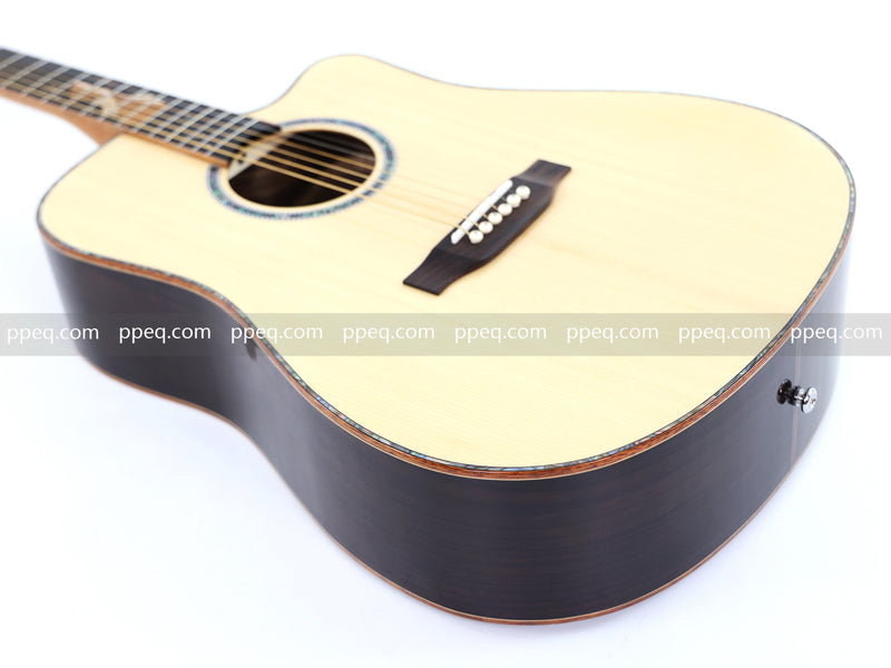 41-inch Solid Spruce Top Acoustic Guitar with Gloss Finish (TY-006)