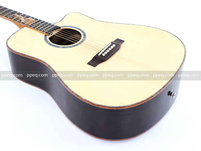 41-inch Solid Spruce Top Acoustic Guitar with Gloss Finish (TY-006)