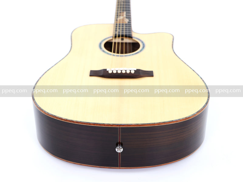 41-inch Solid Spruce Top Acoustic Guitar with Gloss Finish (TY-006)