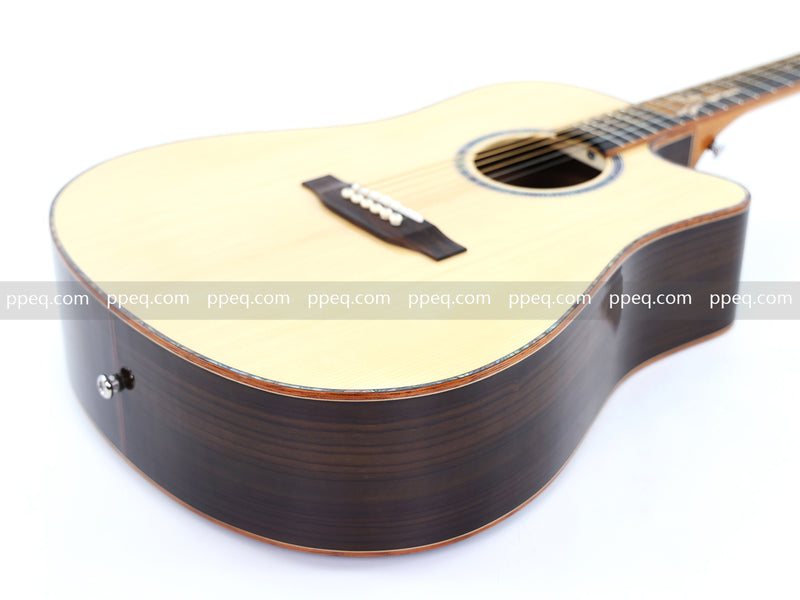 41-inch Solid Spruce Top Acoustic Guitar with Gloss Finish (TY-006)