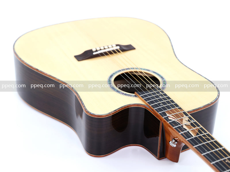 41-inch Solid Spruce Top Acoustic Guitar with Gloss Finish (TY-006)