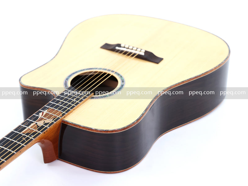 41-inch Solid Spruce Top Acoustic Guitar with Gloss Finish (TY-006)