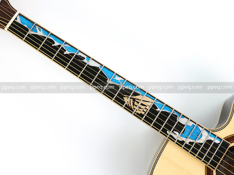 41-inch Solid Spruce Top Acoustic Guitar with Gloss Finish (TY-008)