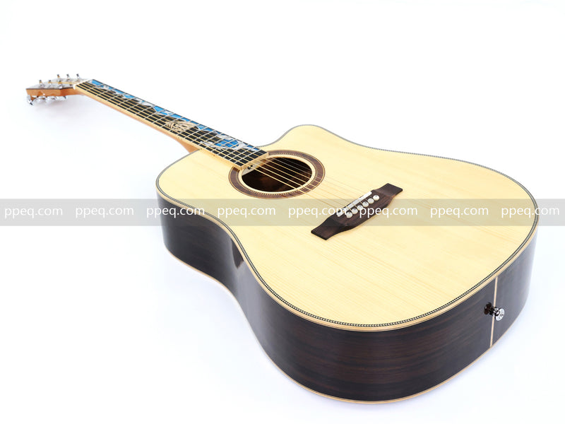 41-inch Solid Spruce Top Acoustic Guitar with Gloss Finish (TY-008)