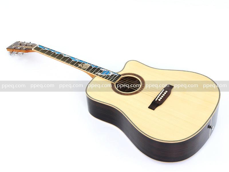 41-inch Solid Spruce Top Acoustic Guitar with Gloss Finish (TY-008)