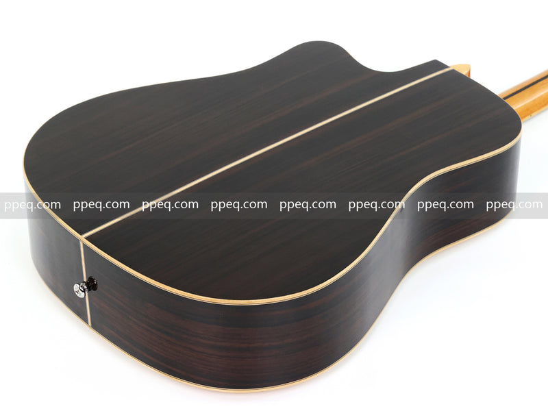 41-inch Solid Spruce Top Acoustic Guitar with Gloss Finish (TY-008)