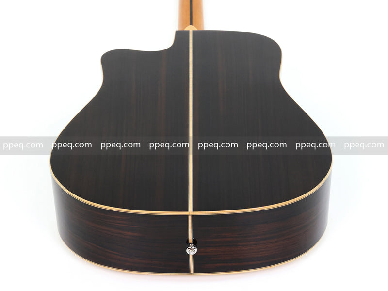 41-inch Solid Spruce Top Acoustic Guitar with Gloss Finish (TY-008)