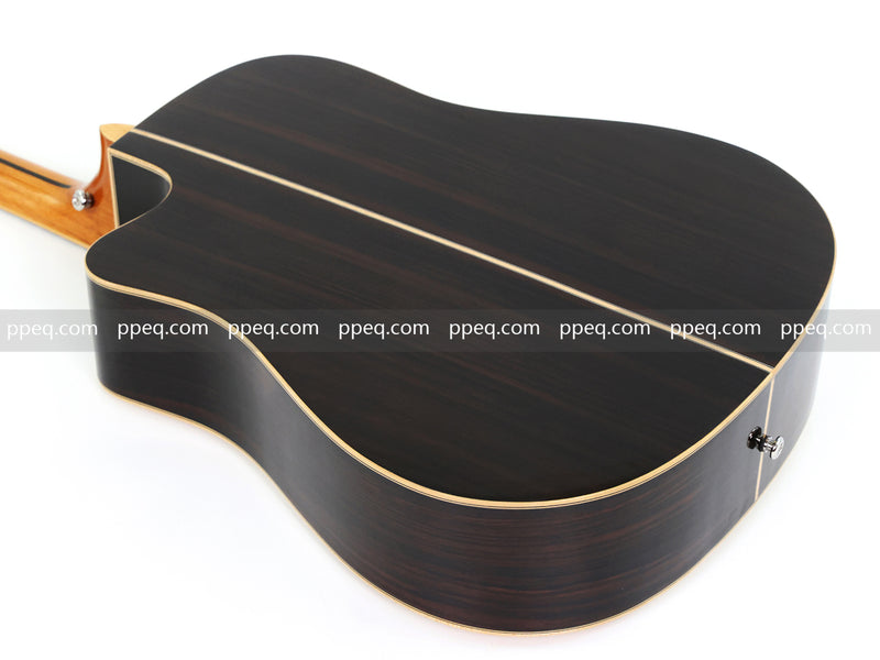 41-inch Solid Spruce Top Acoustic Guitar with Gloss Finish (TY-008)