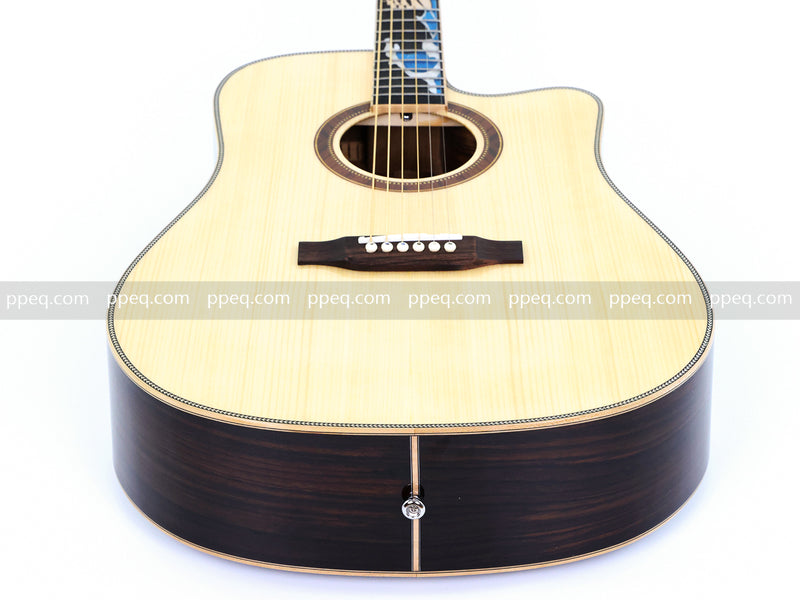41-inch Solid Spruce Top Acoustic Guitar with Gloss Finish (TY-008)