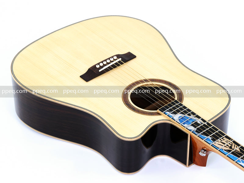 41-inch Solid Spruce Top Acoustic Guitar with Gloss Finish (TY-008)