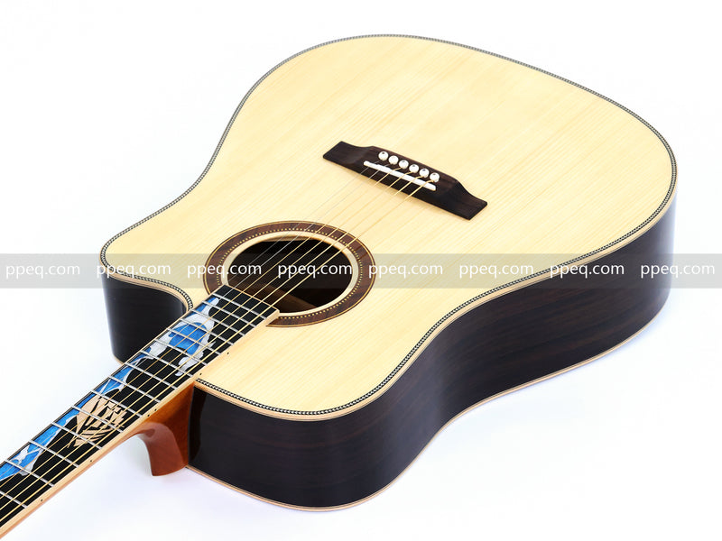 41-inch Solid Spruce Top Acoustic Guitar with Gloss Finish (TY-008)