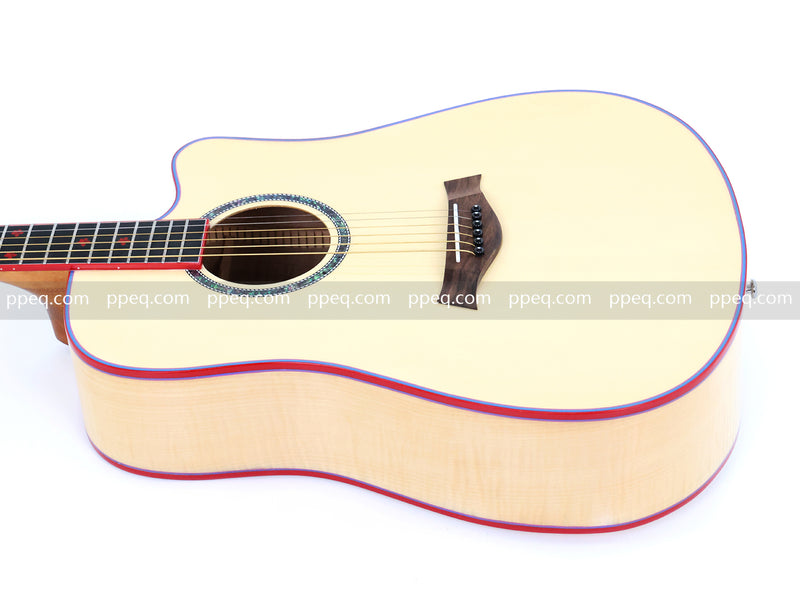 41-inch Solid Spruce Top Acoustic Guitar with Gloss Finish (TY-009)