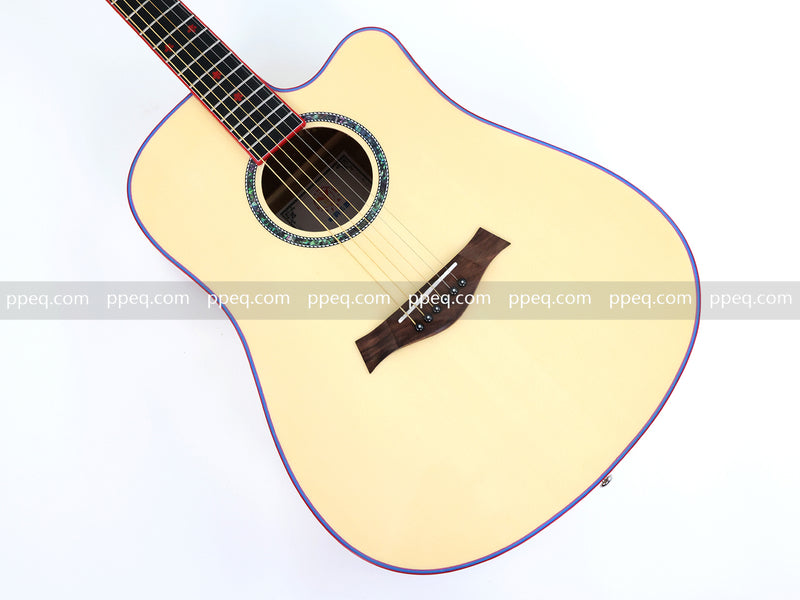 41-inch Solid Spruce Top Acoustic Guitar with Gloss Finish (TY-009)