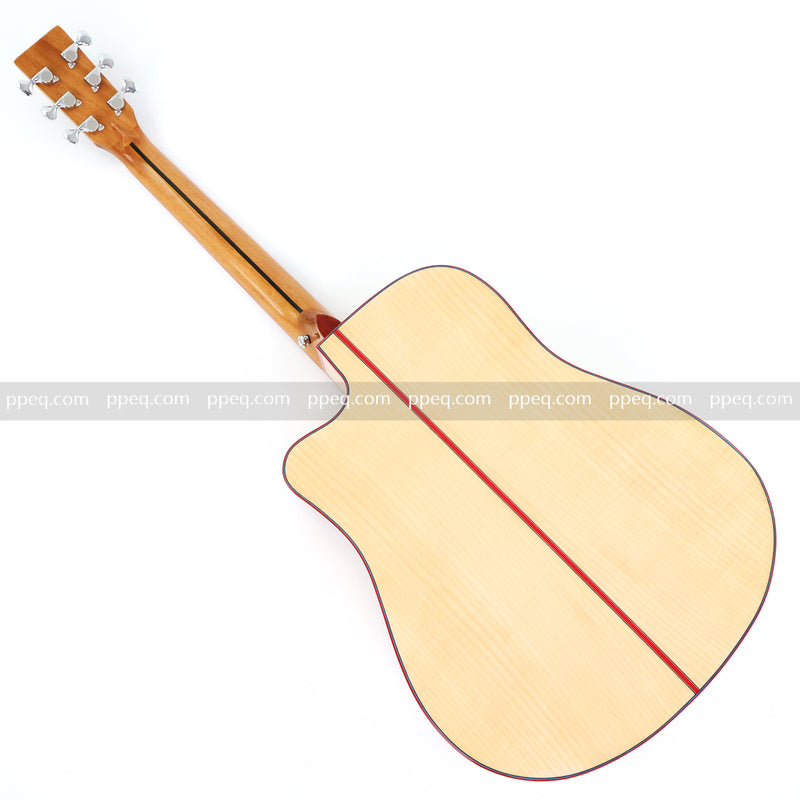 41-inch Solid Spruce Top Acoustic Guitar with Gloss Finish (TY-009)