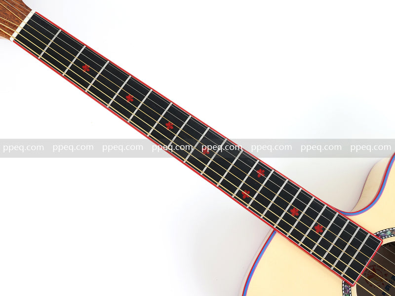 41-inch Solid Spruce Top Acoustic Guitar with Gloss Finish (TY-009)