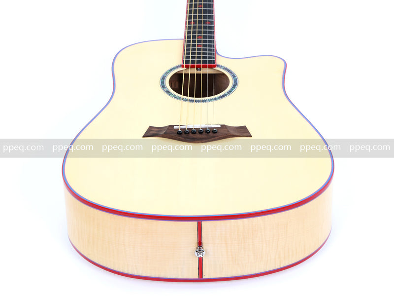 41-inch Solid Spruce Top Acoustic Guitar with Gloss Finish (TY-009)