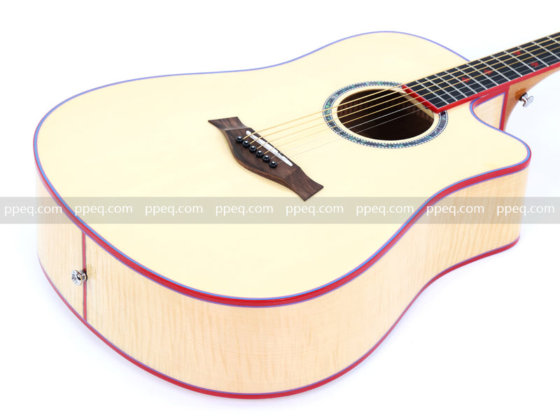 41-inch Solid Spruce Top Acoustic Guitar with Gloss Finish (TY-009)