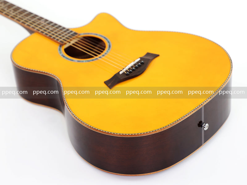 41-inch Spruce Top Gloss Finish Acoustic Guitar (TY-005)