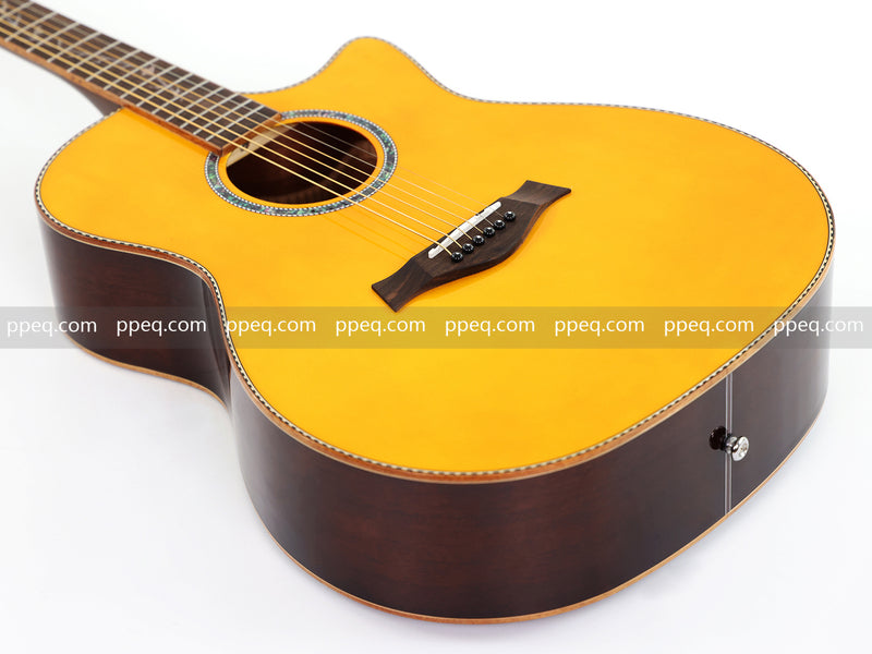 41-inch Spruce Top Gloss Finish Acoustic Guitar (TY-005)