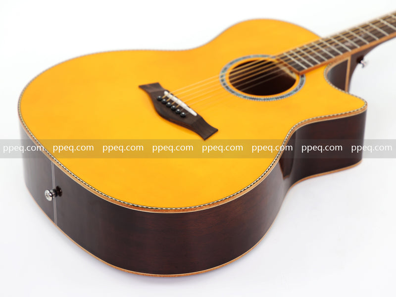 41-inch Spruce Top Gloss Finish Acoustic Guitar (TY-005)