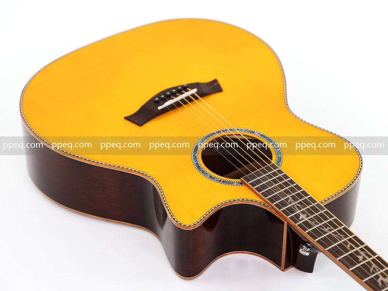 41-inch Spruce Top Gloss Finish Acoustic Guitar (TY-005)