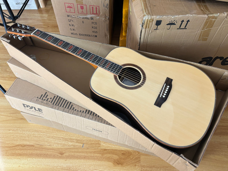 41-inch Rosewood Back & Sides Acoustic Guitar with Gloss Finish (TY-011)