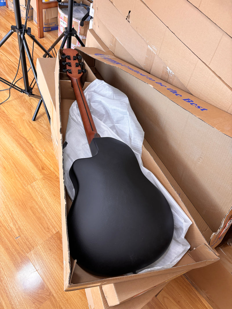 41-inch Roundback Acoustic Guitar with Satin Finish (YMZ-276)