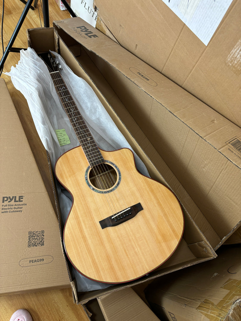 41-inch Solid Spruce Top Acoustic Guitar with Gloss Finish (TY-003)