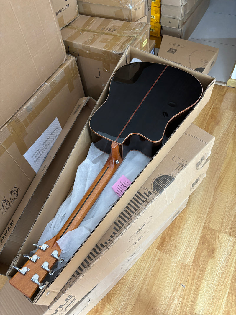 41-inch Solid Spruce Top Acoustic Guitar with Gloss Finish (TY-006)