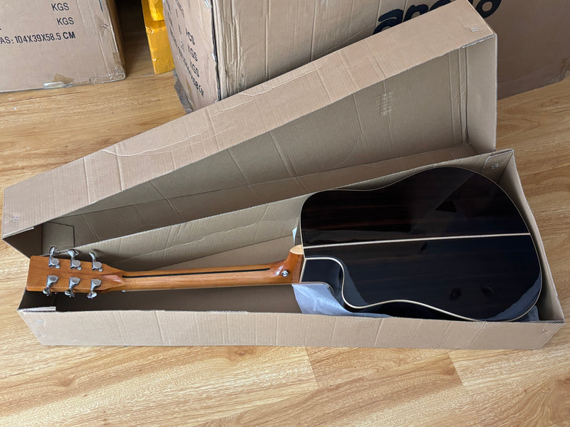 41-inch Solid Spruce Top Acoustic Guitar with Gloss Finish (TY-008)