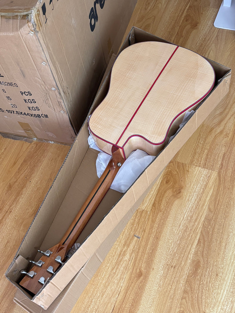 41-inch Solid Spruce Top Acoustic Guitar with Gloss Finish (TY-009)