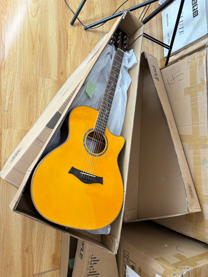 41-inch Spruce Top Gloss Finish Acoustic Guitar (TY-005)